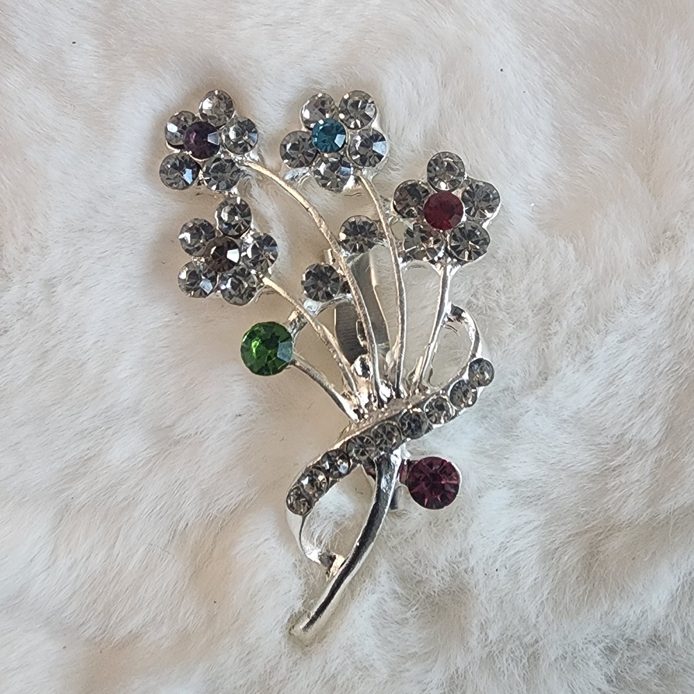🔥BEAUTIFUL FLOWER SILVER BROOCH🔥 - Picture 5 of 6